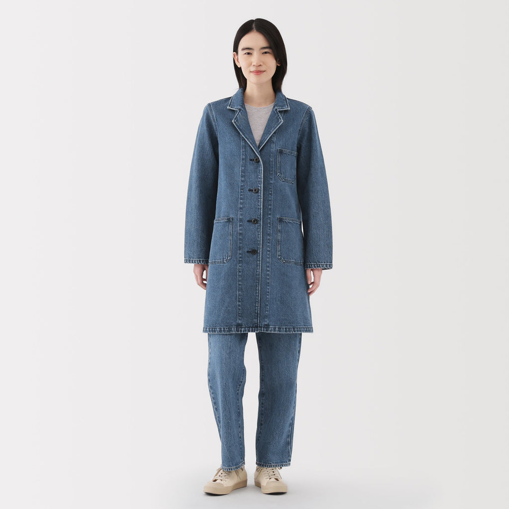 Kapok Blend Denim Coat