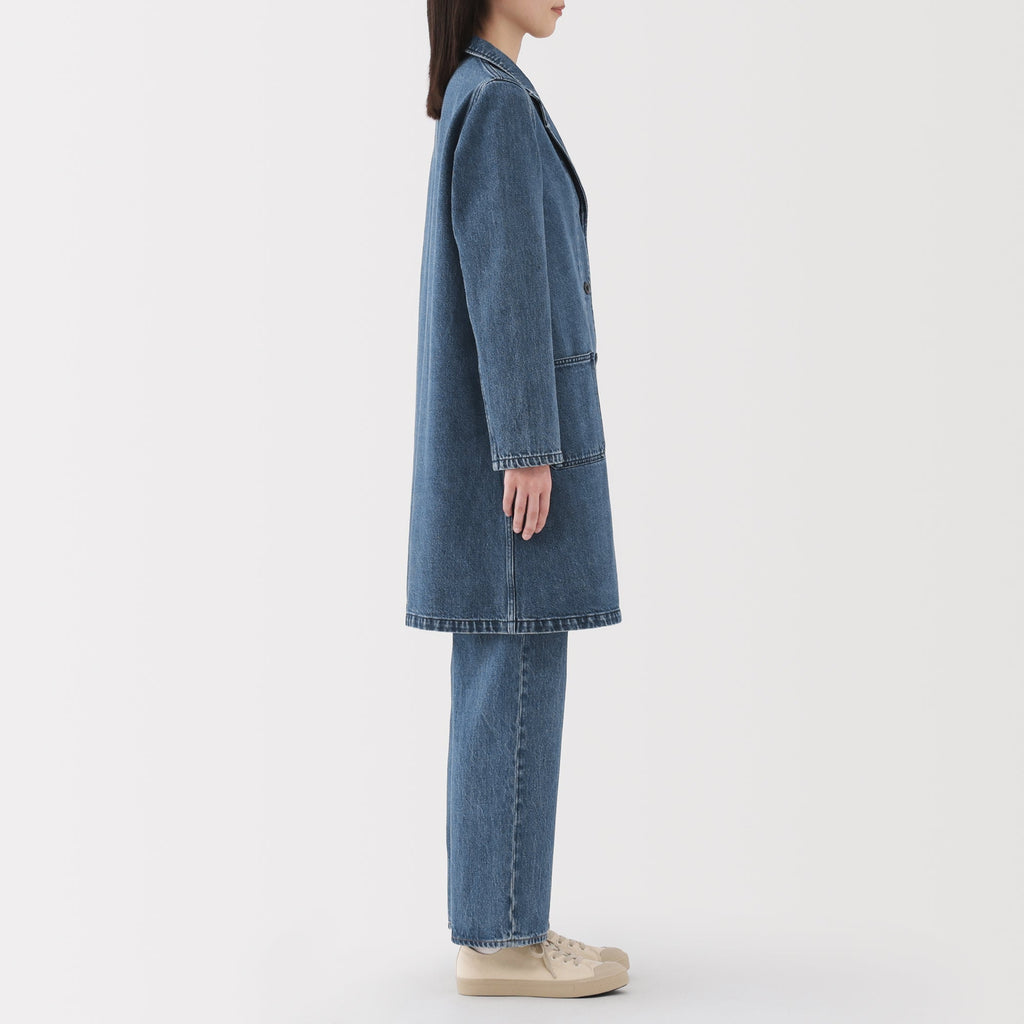 Kapok Blend Denim Coat