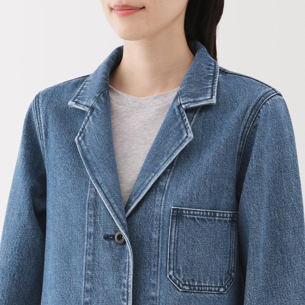 Kapok Blend Denim Coat