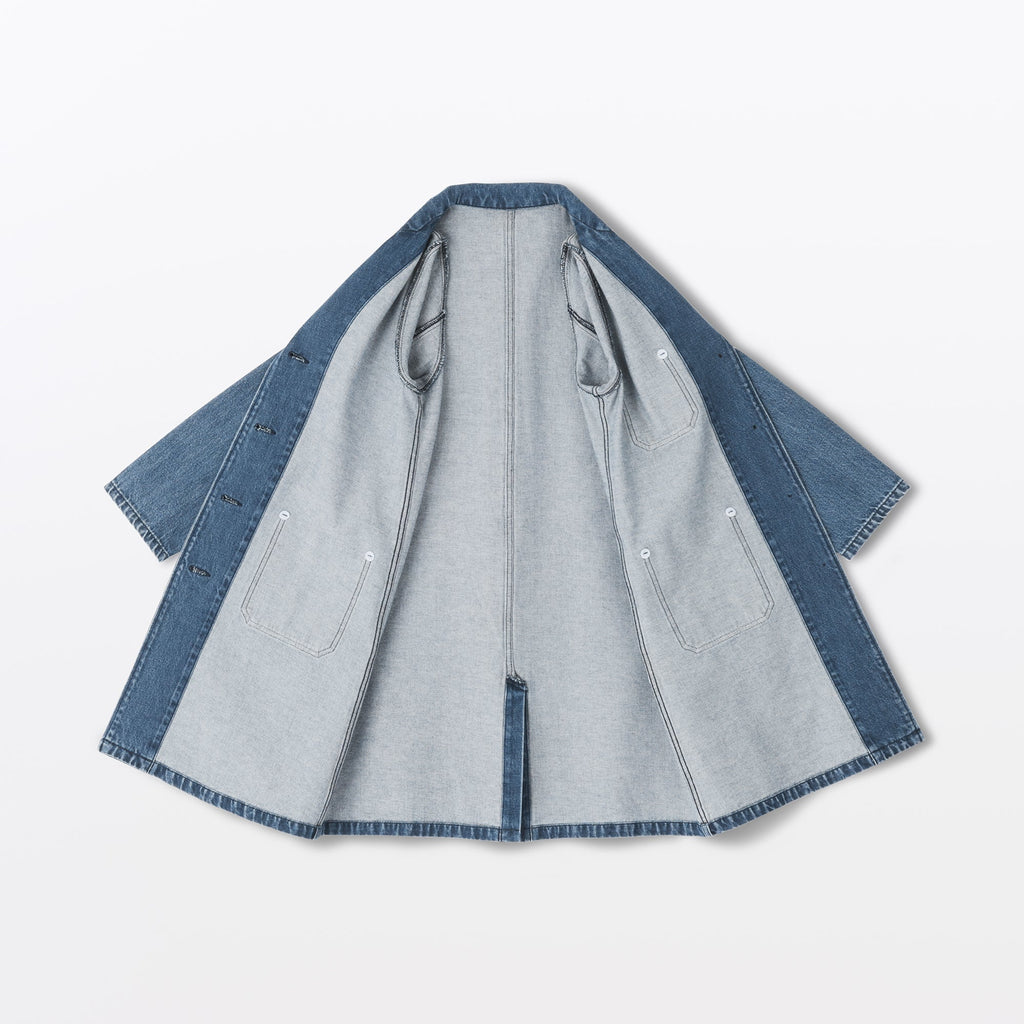 Kapok Blend Denim Coat