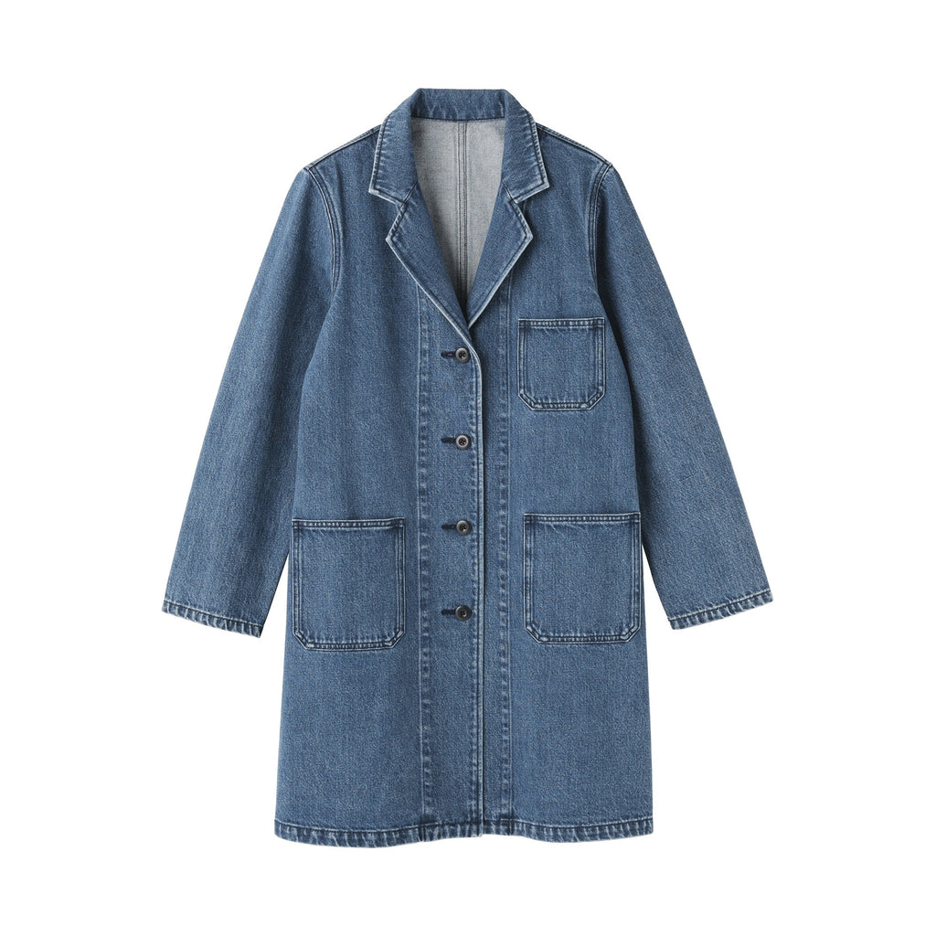 Kapok Blend Denim Coat