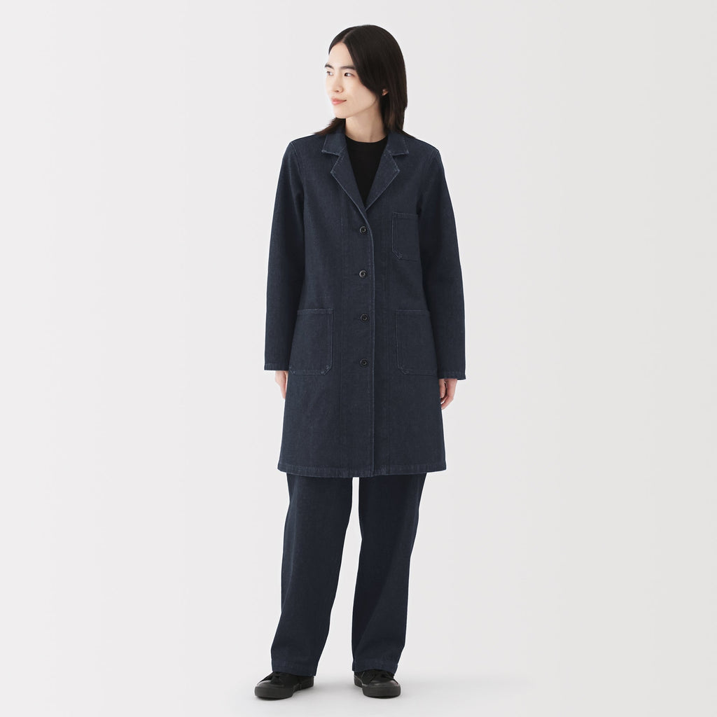 Kapok Blend Denim Coat
