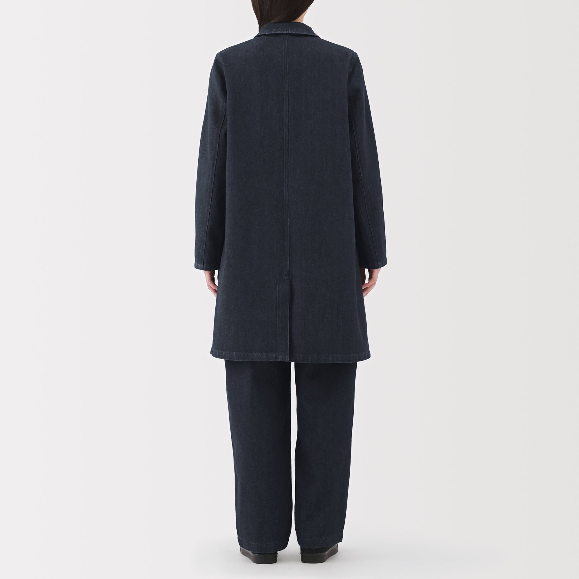 Kapok Blend Denim Coat