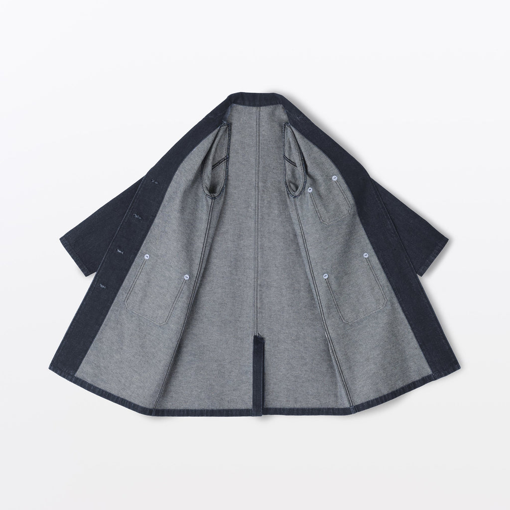 Kapok Blend Denim Coat