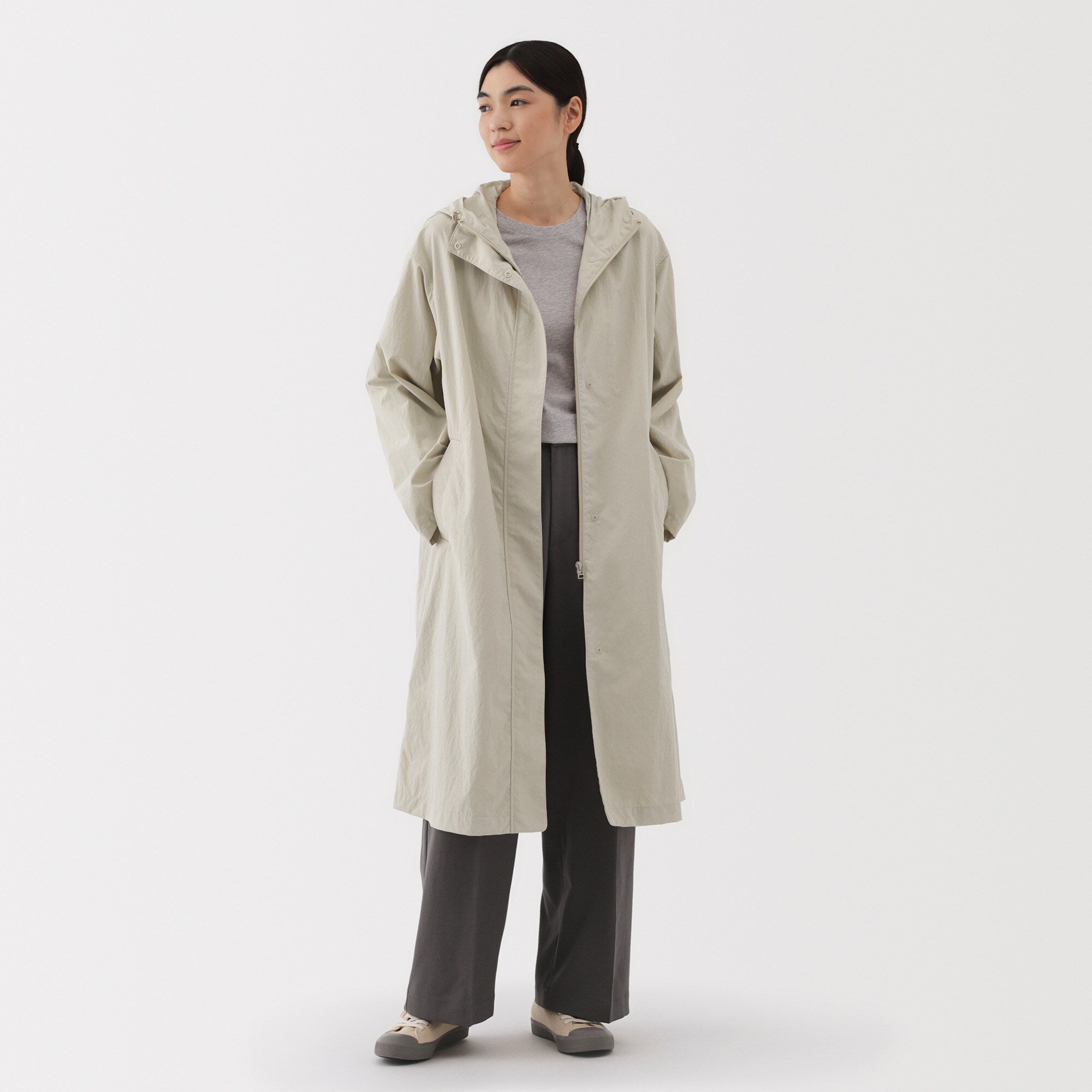 Women's Water Repellent Hooded Coat