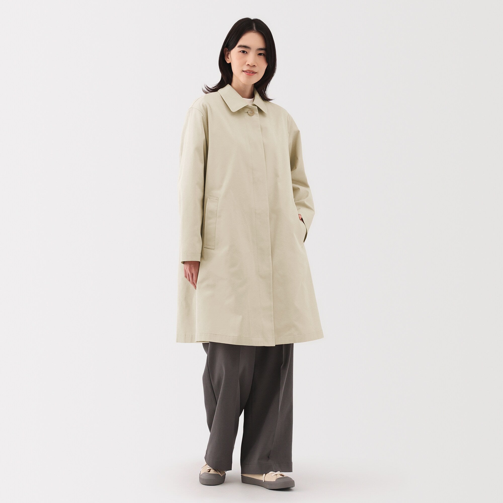 Women's Water Repellent Stand Fall Collar Coat
