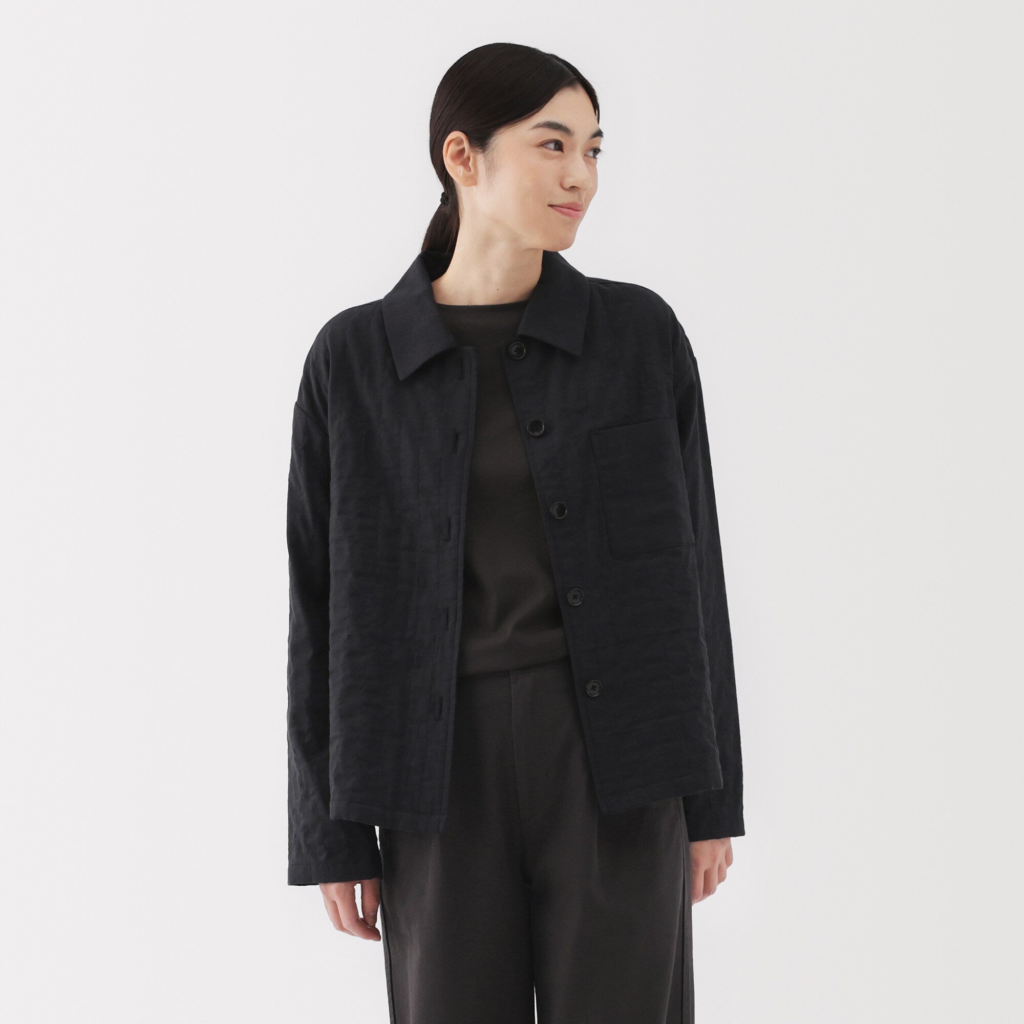 Women's Kapok Blend Double Gauze Quilted Jacket