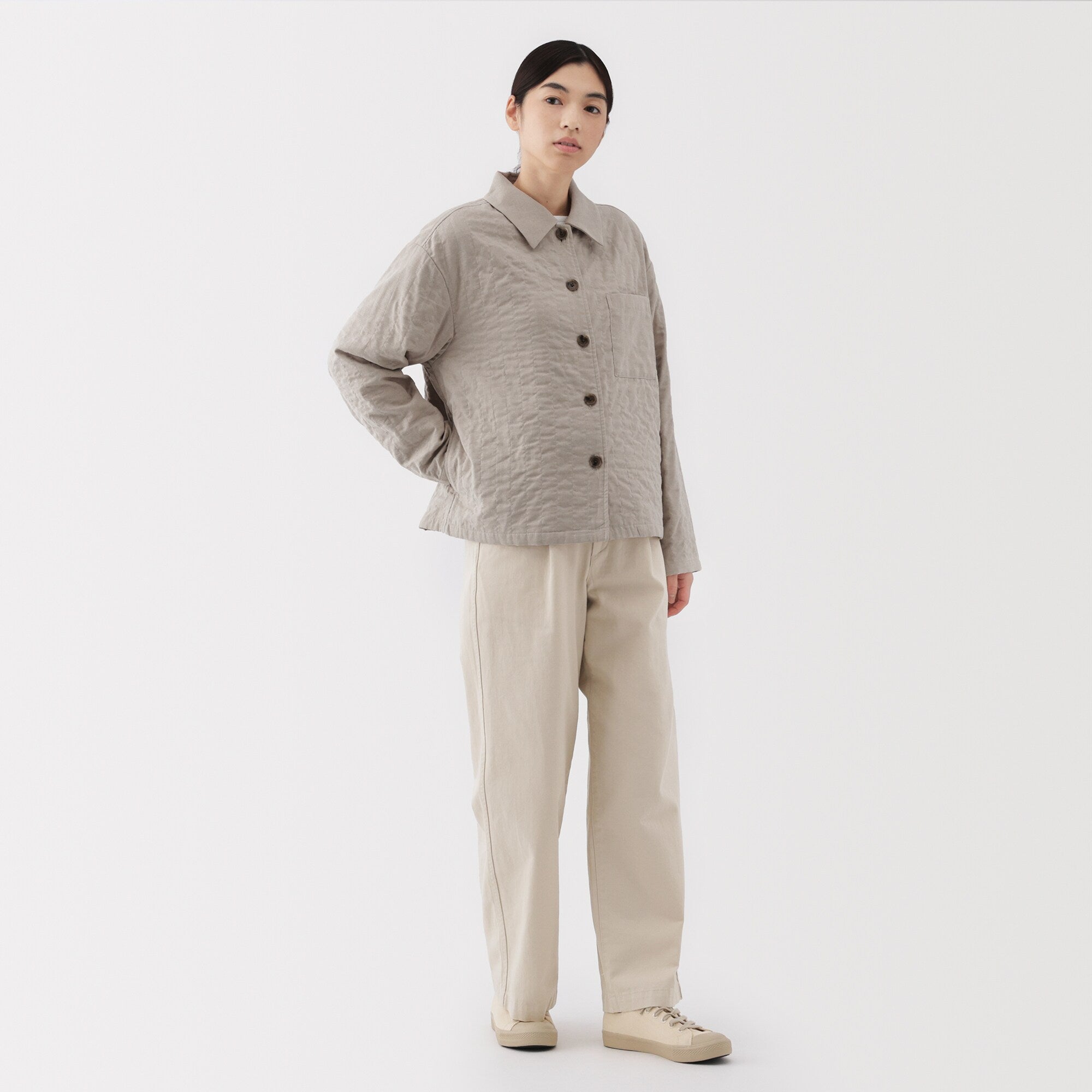 Women's Kapok Blend Double Gauze Quilted Jacket