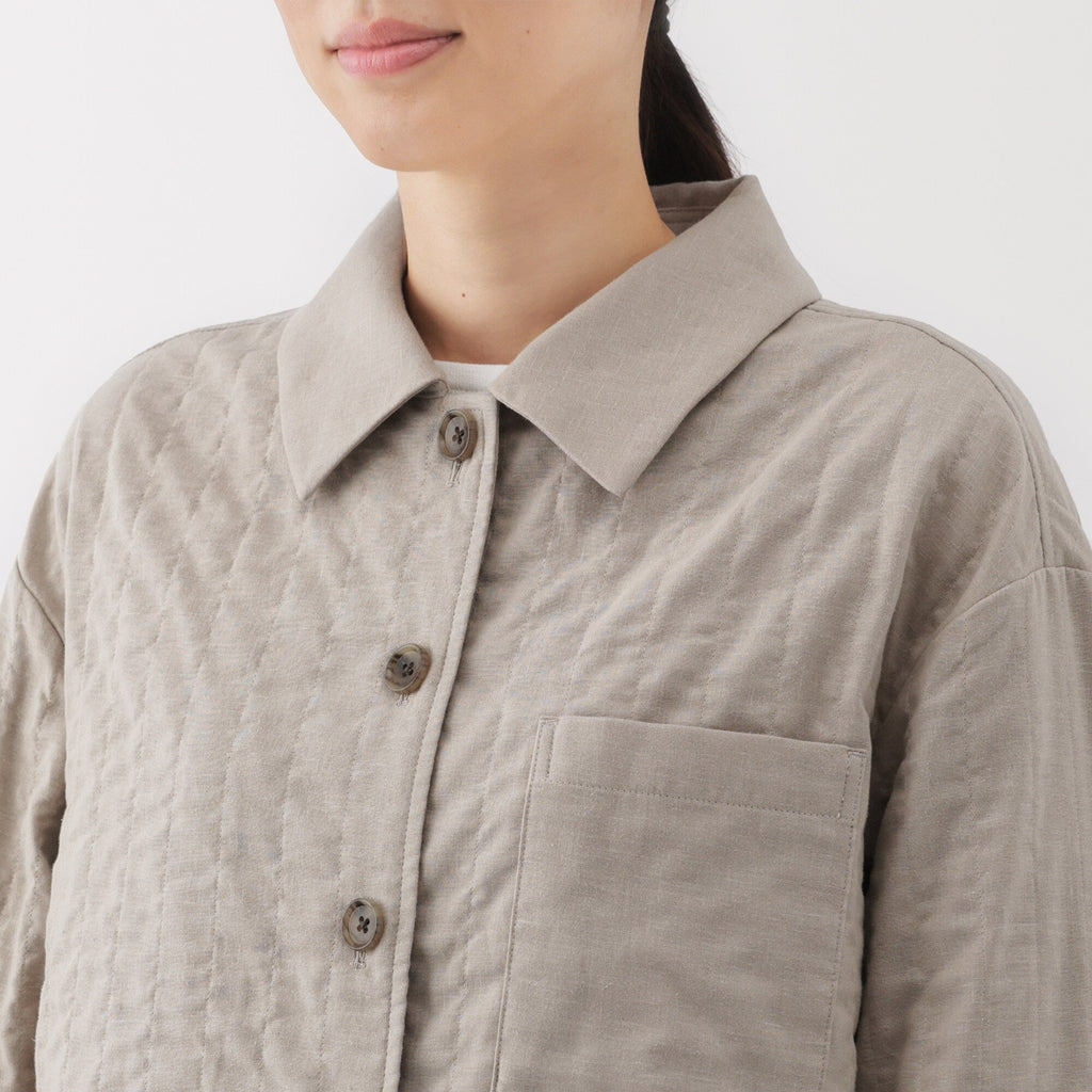 Women's Kapok Blend Double Gauze Quilted Jacket