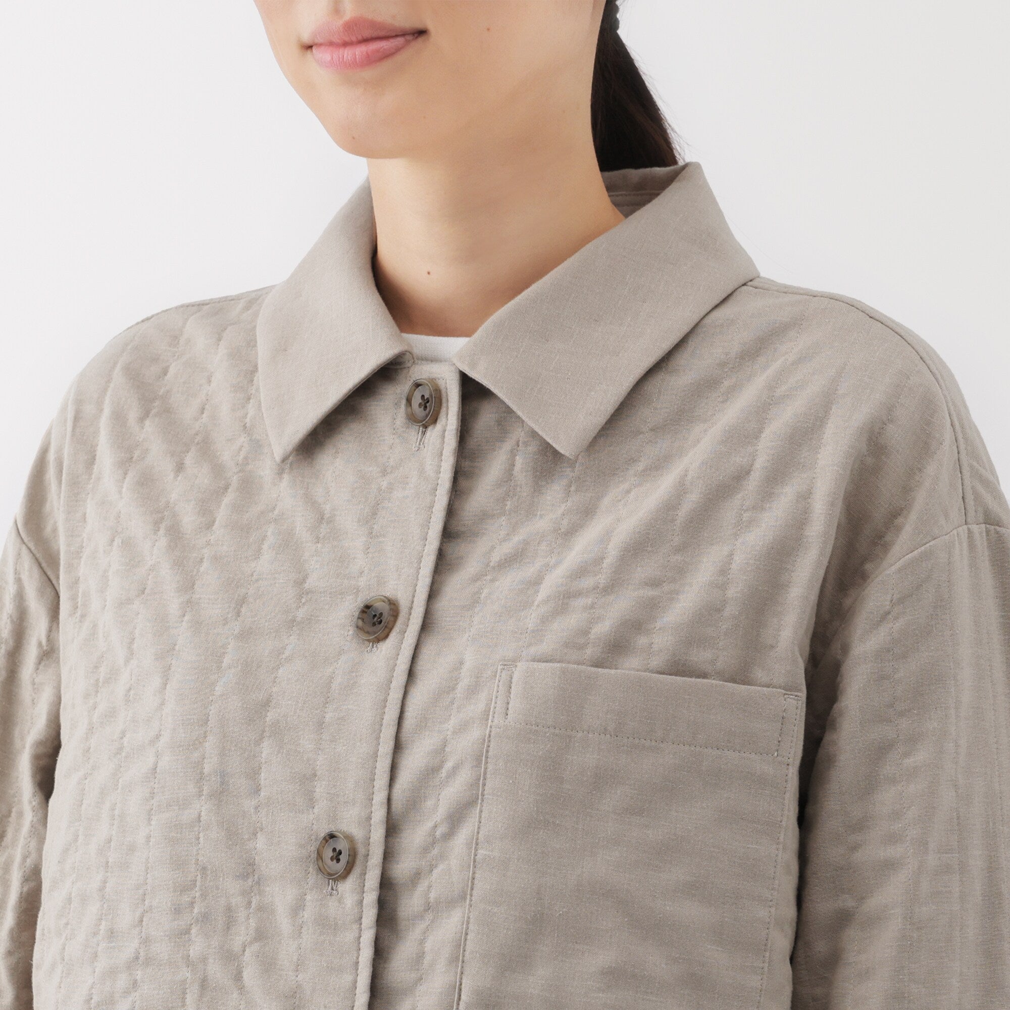 Women's Kapok Blend Double Gauze Quilted Jacket