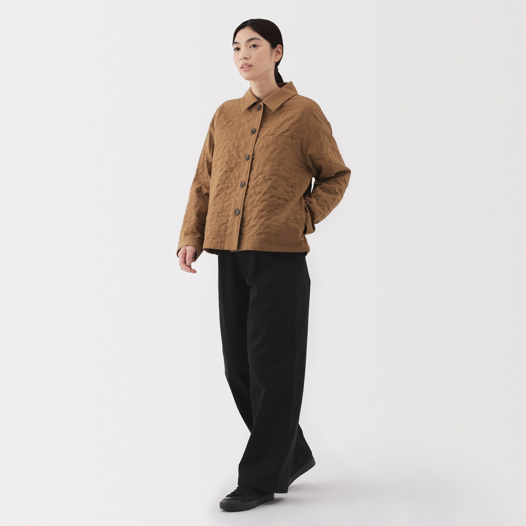 Women's Kapok Blend Double Gauze Quilted Jacket