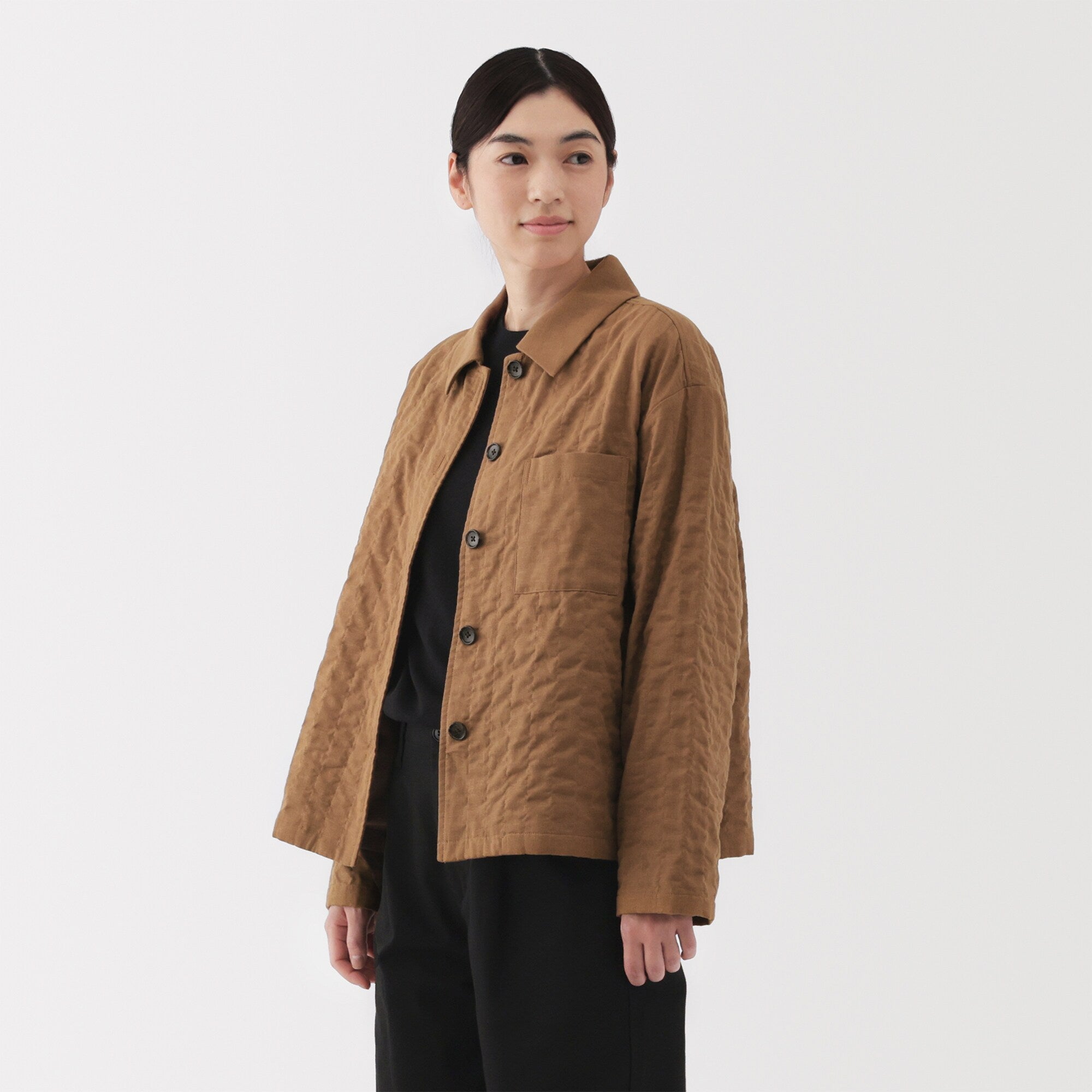 Women's Kapok Blend Double Gauze Quilted Jacket