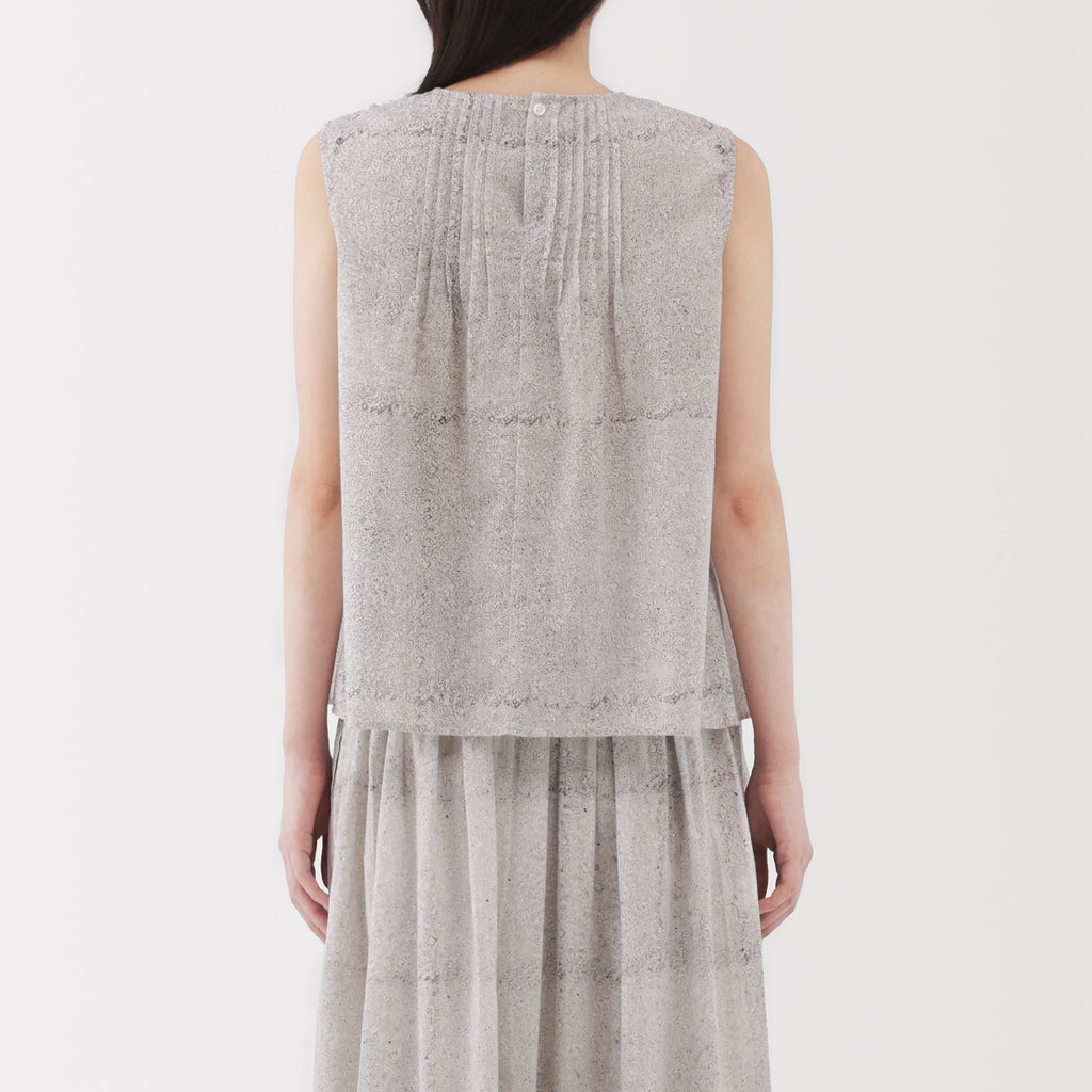 Women's Block Print Sleeveless Blouse