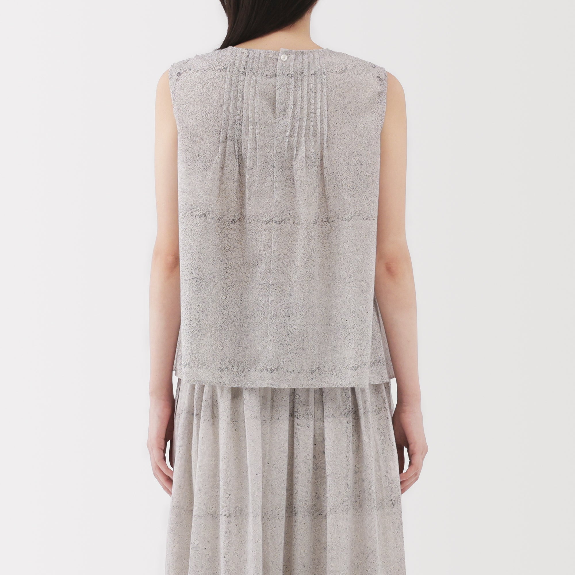 Women's Block Print Sleeveless Blouse