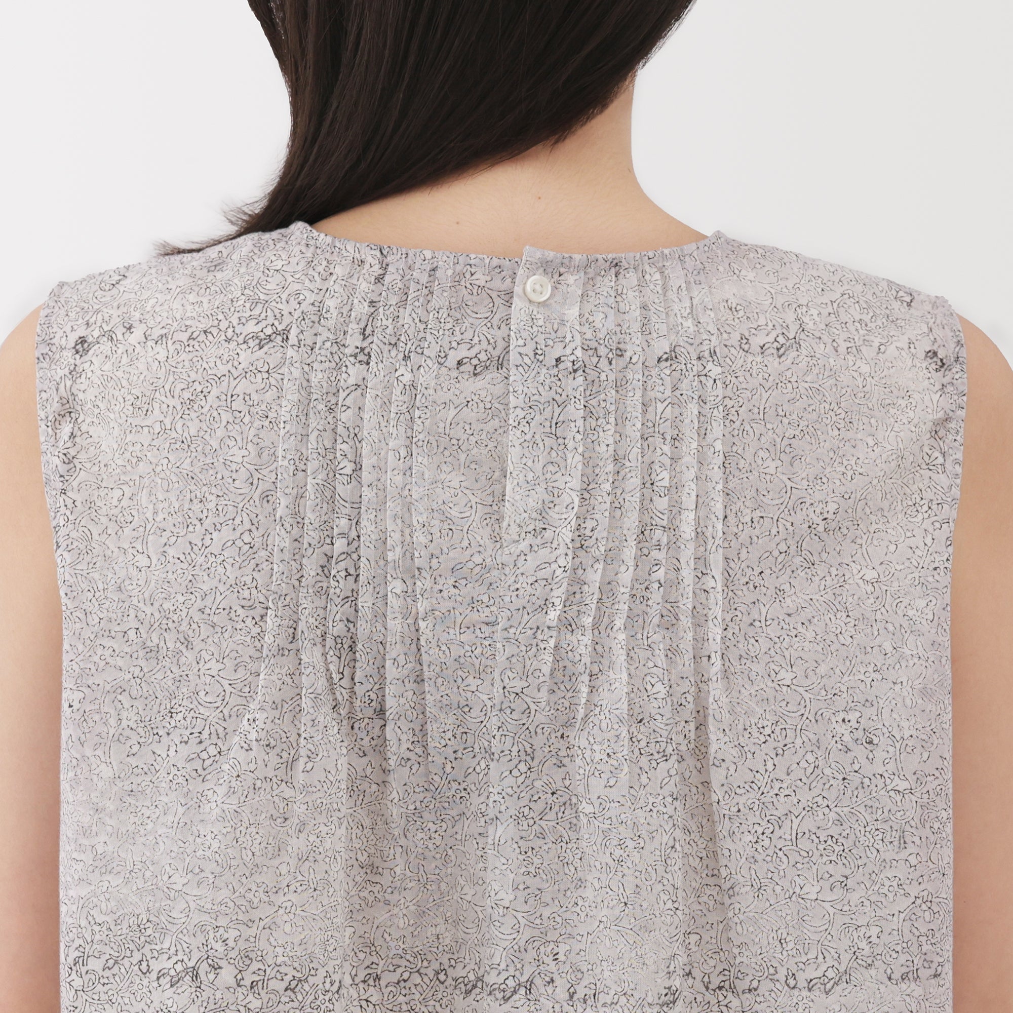 Women's Block Print Sleeveless Blouse