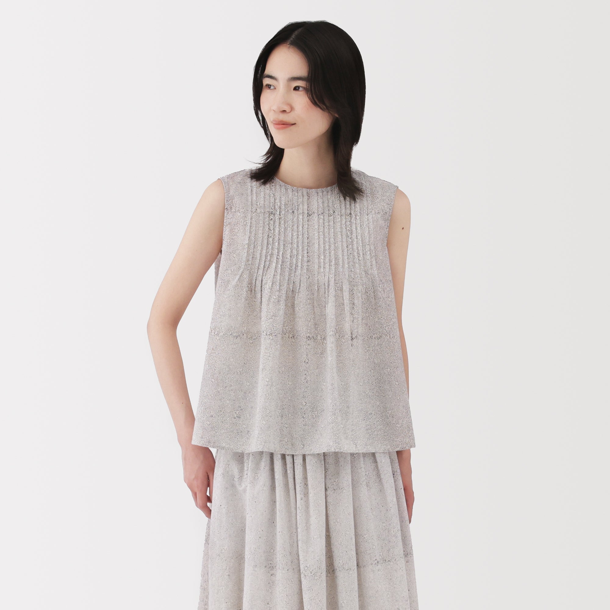 Women's Block Print Sleeveless Blouse