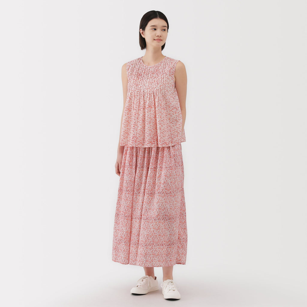 Women's Block Print Sleeveless Blouse
