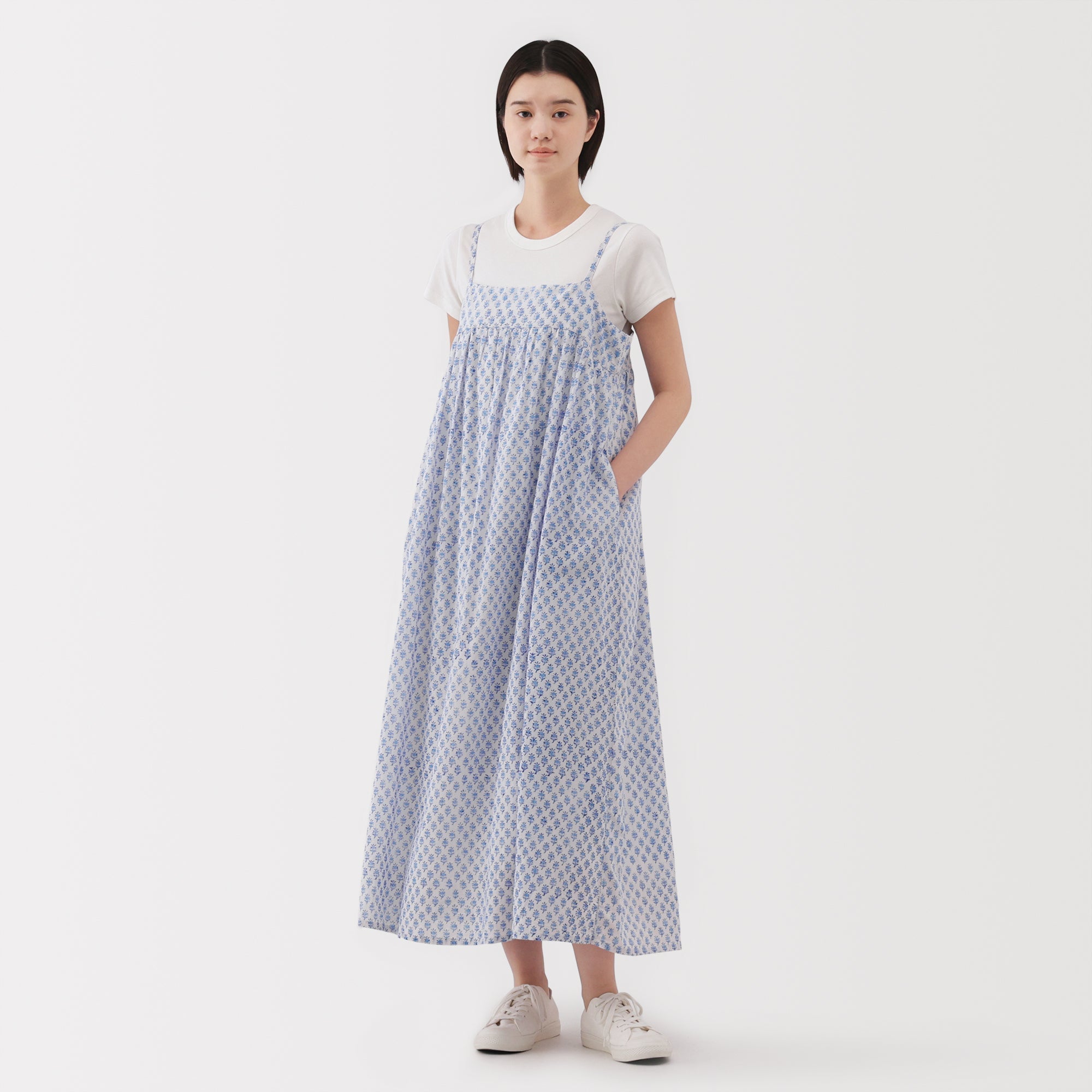 Women's Block Print Camisole Dress