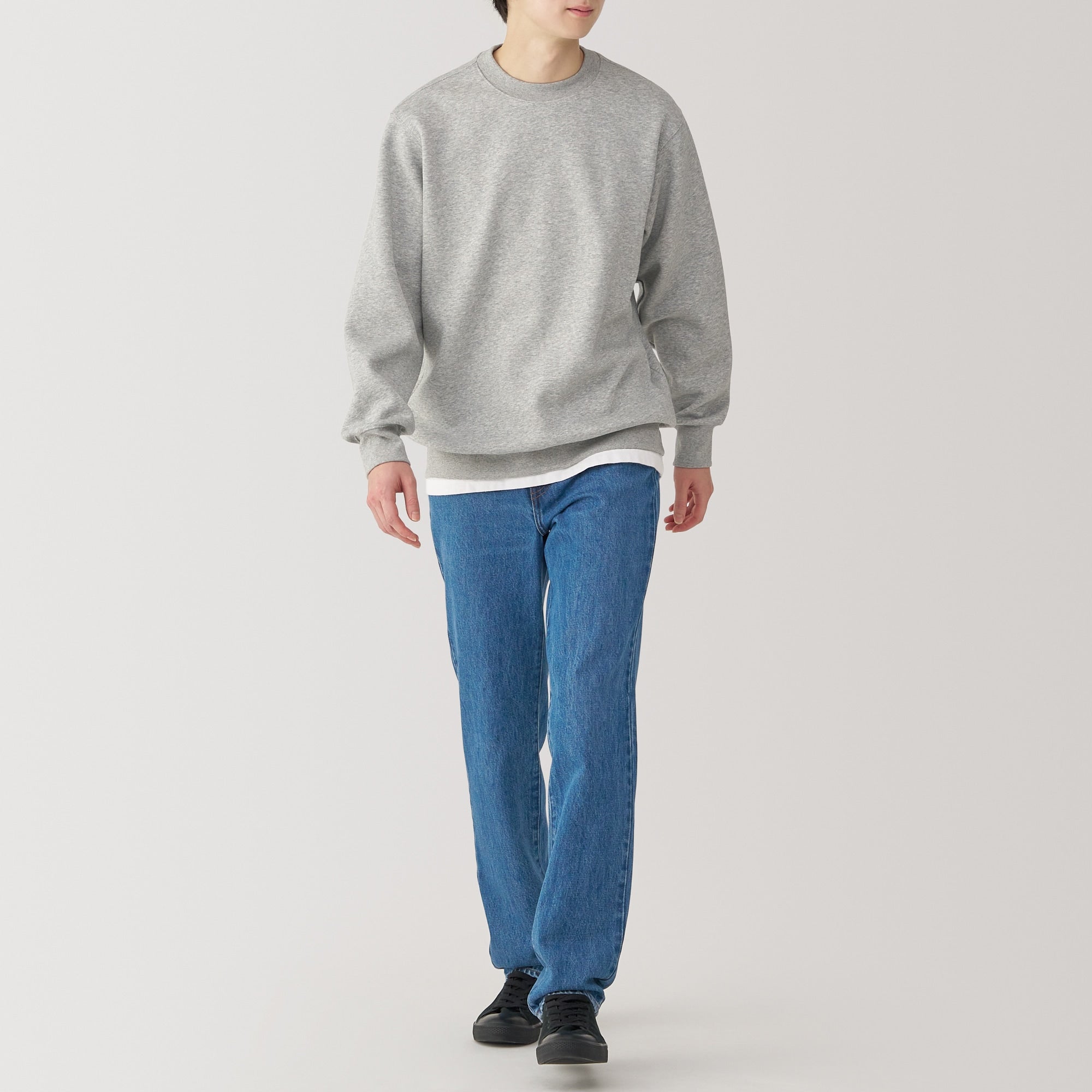 Kapok Blend Straight Denim Trousers