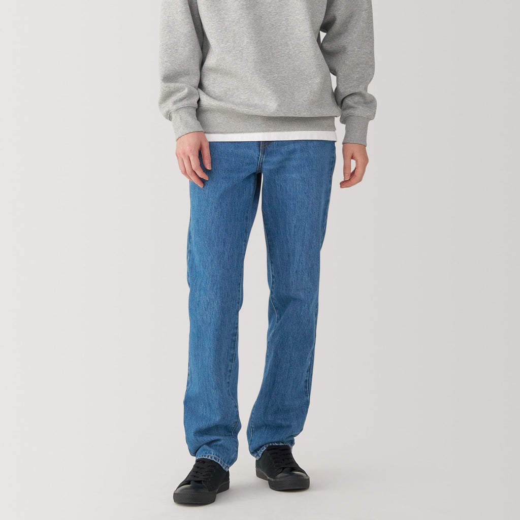 Kapok Blend Straight Denim Trousers