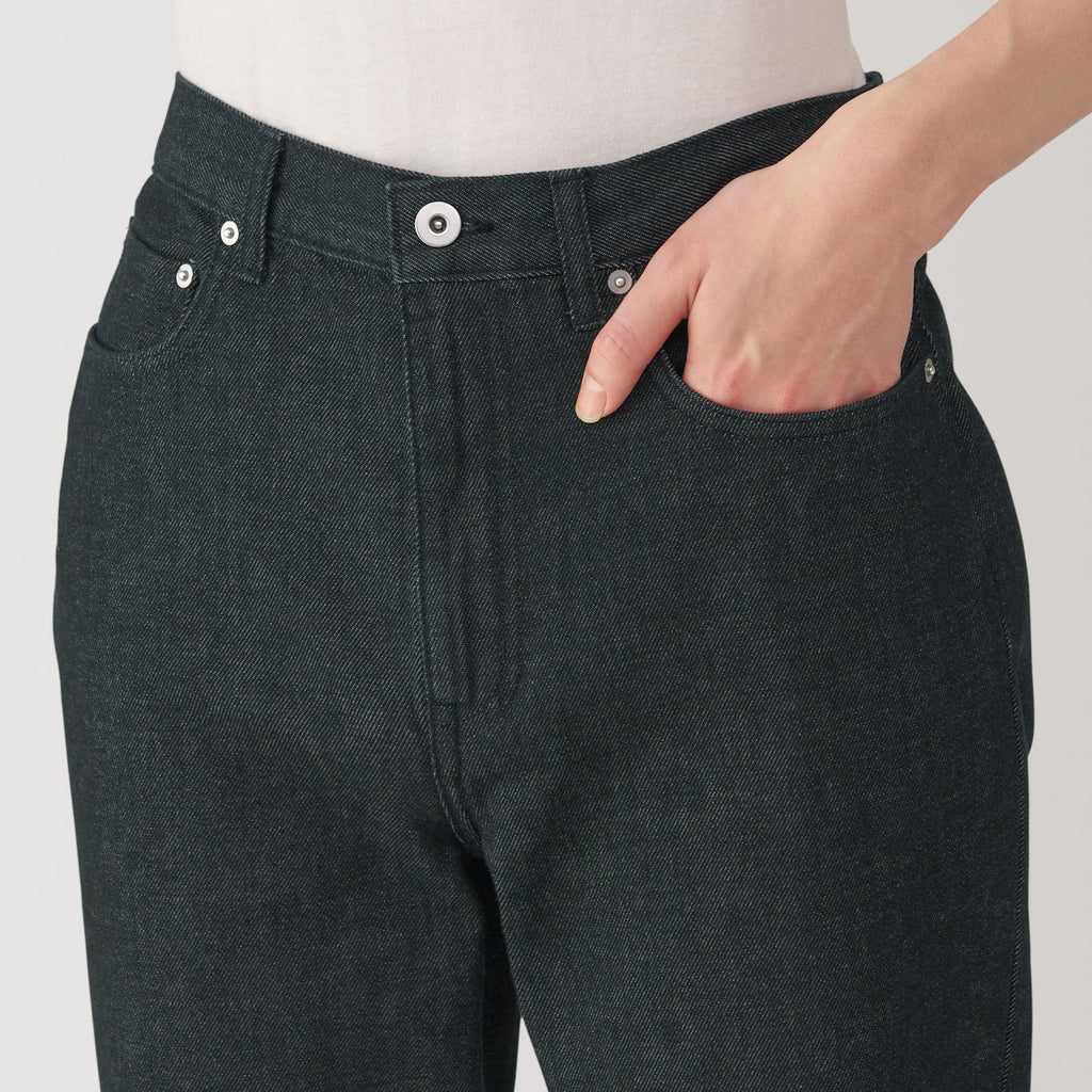 Kapok Blend Straight Denim Trousers
