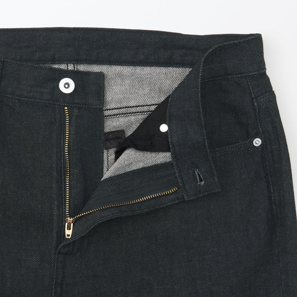 Kapok Blend Straight Denim Trousers