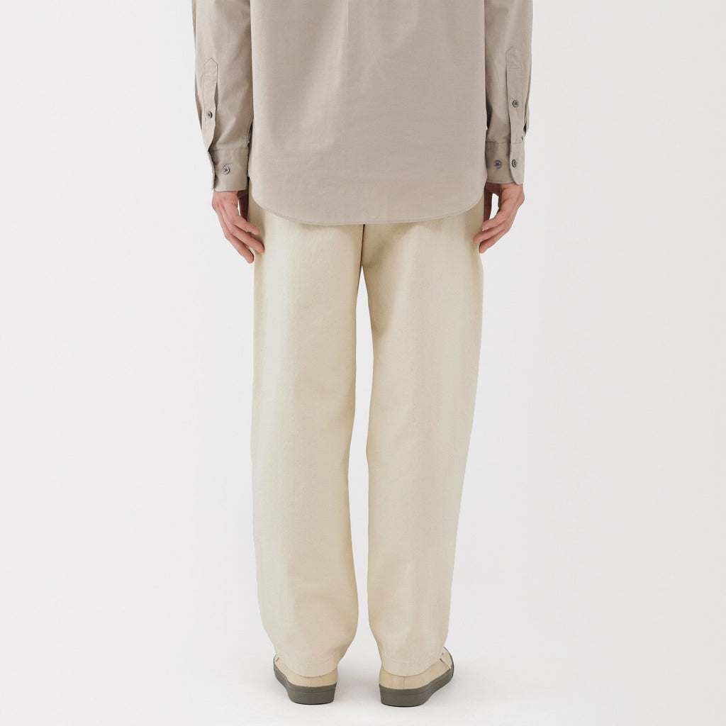 Men's Washed Denim Easy Pants - Natural