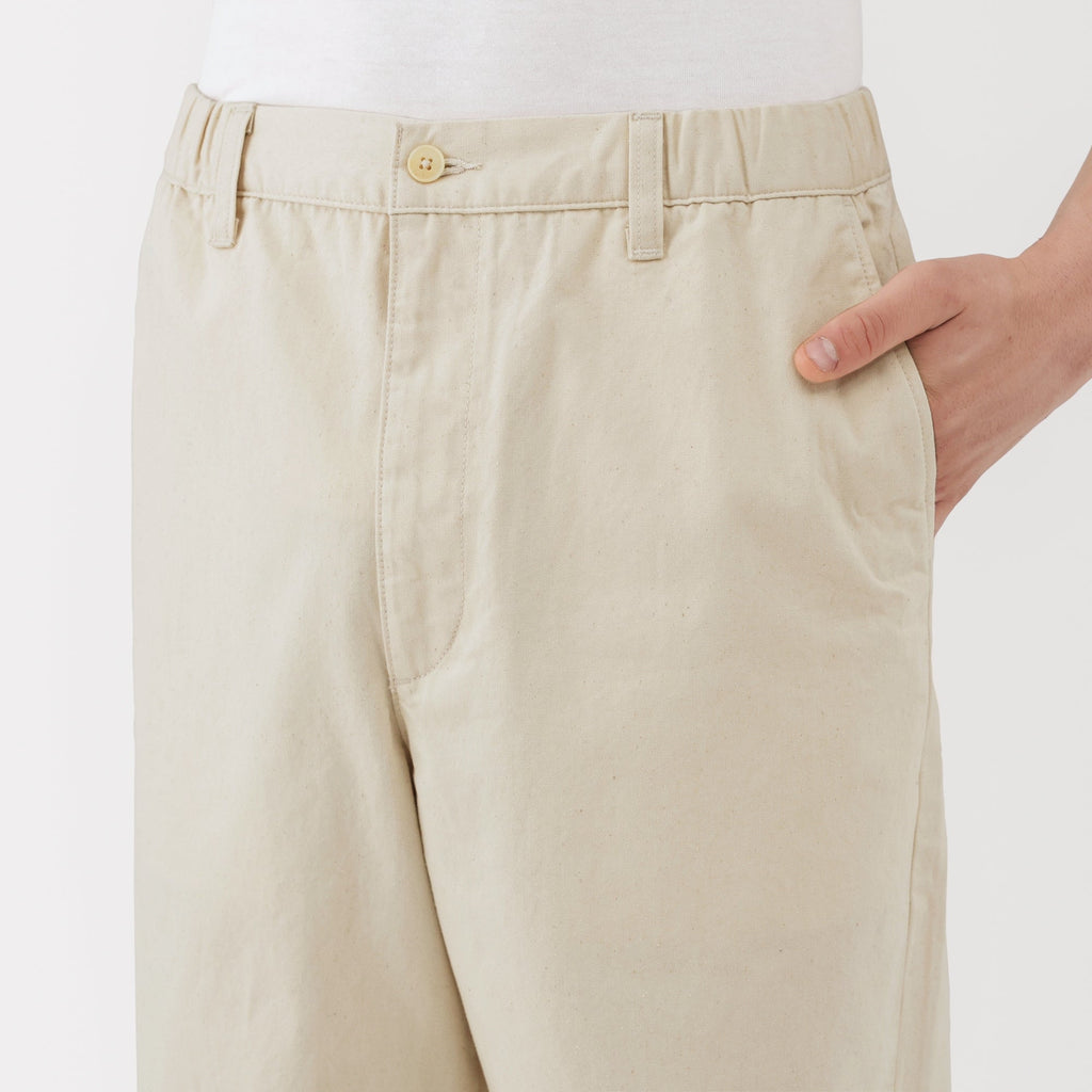 Men's Washed Denim Easy Pants - Natural