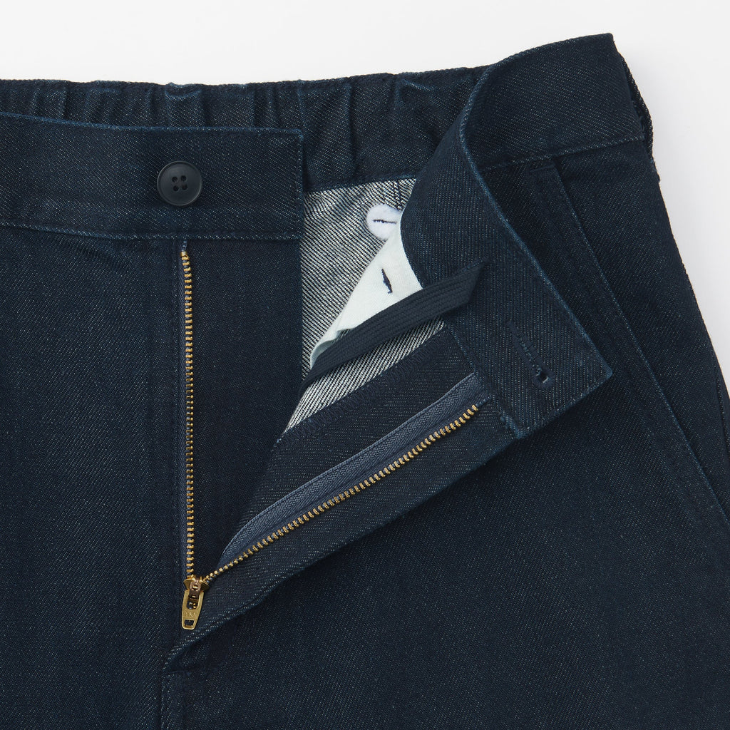 Men's Kapok Blend Denim Wide Pants