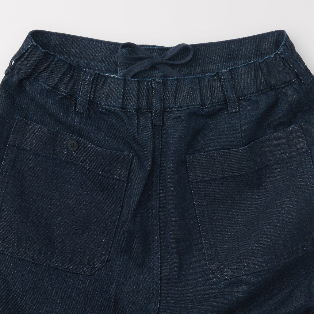 Men's Kapok Blend Denim Wide Pants