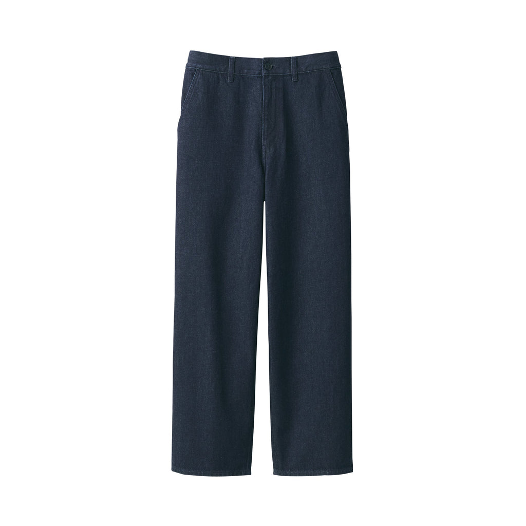 Men's Kapok Blend Denim Wide Pants