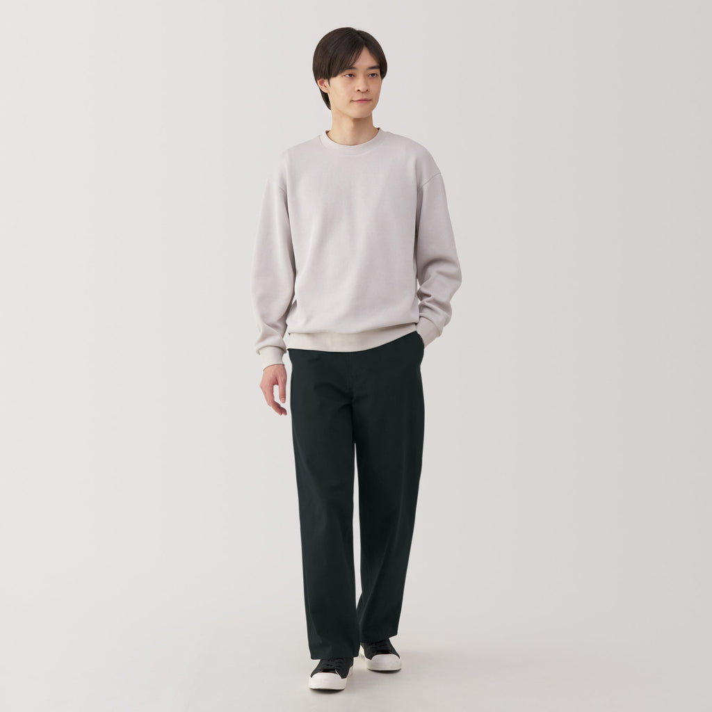 Men's Kapok Blend Herringbone Wide Pants