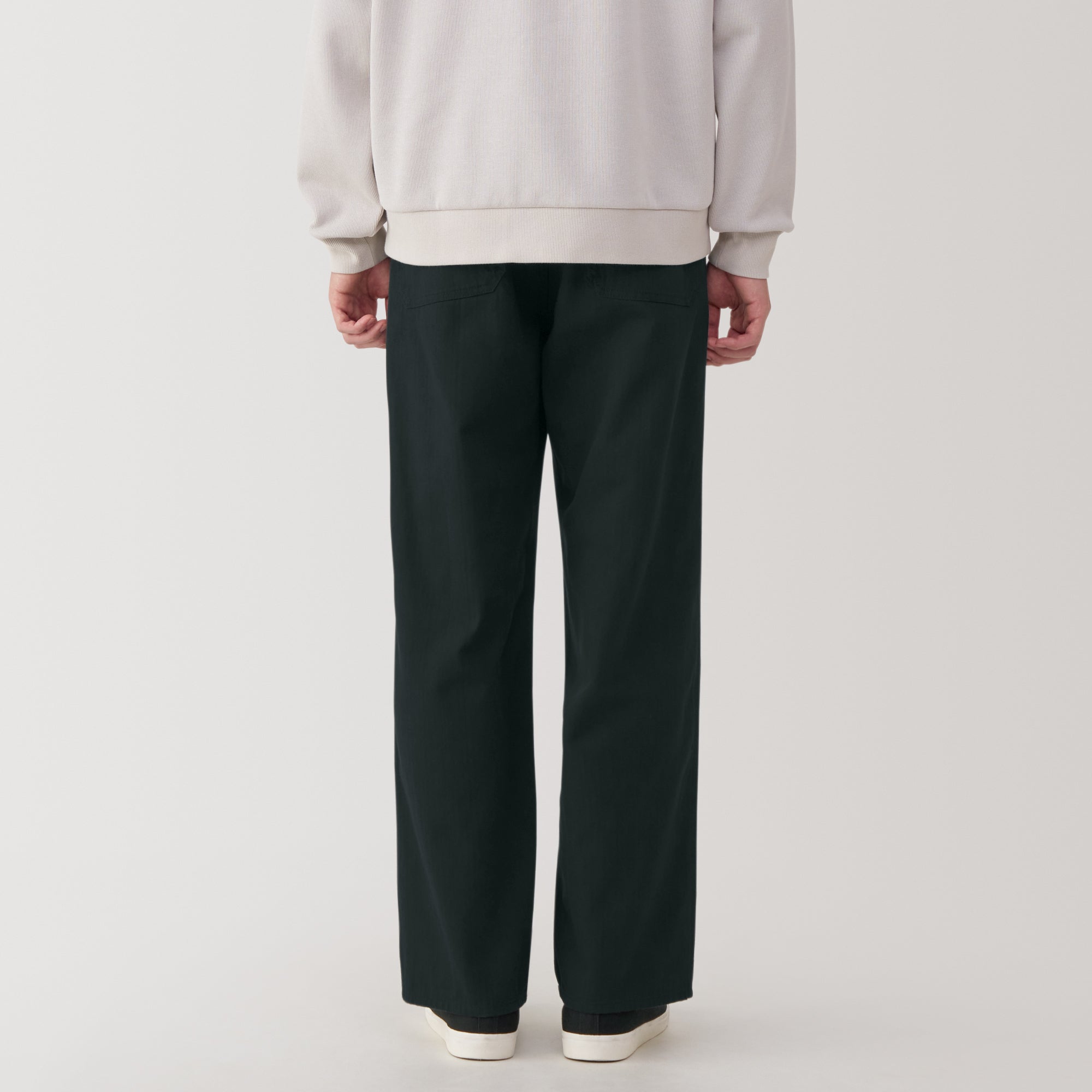 Men's Kapok Blend Herringbone Wide Pants