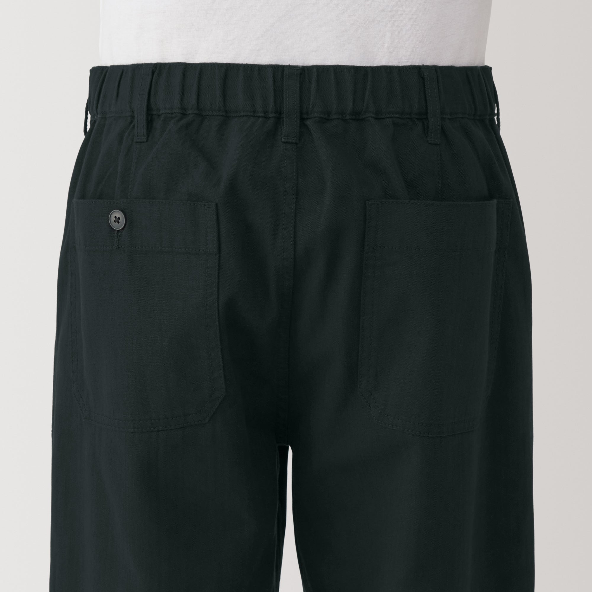 Men's Kapok Blend Herringbone Wide Pants