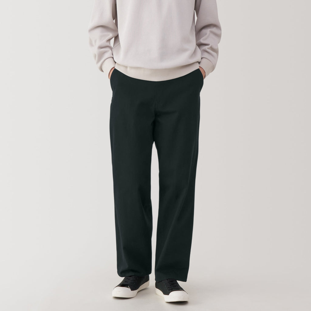 Men's Kapok Blend Herringbone Wide Pants