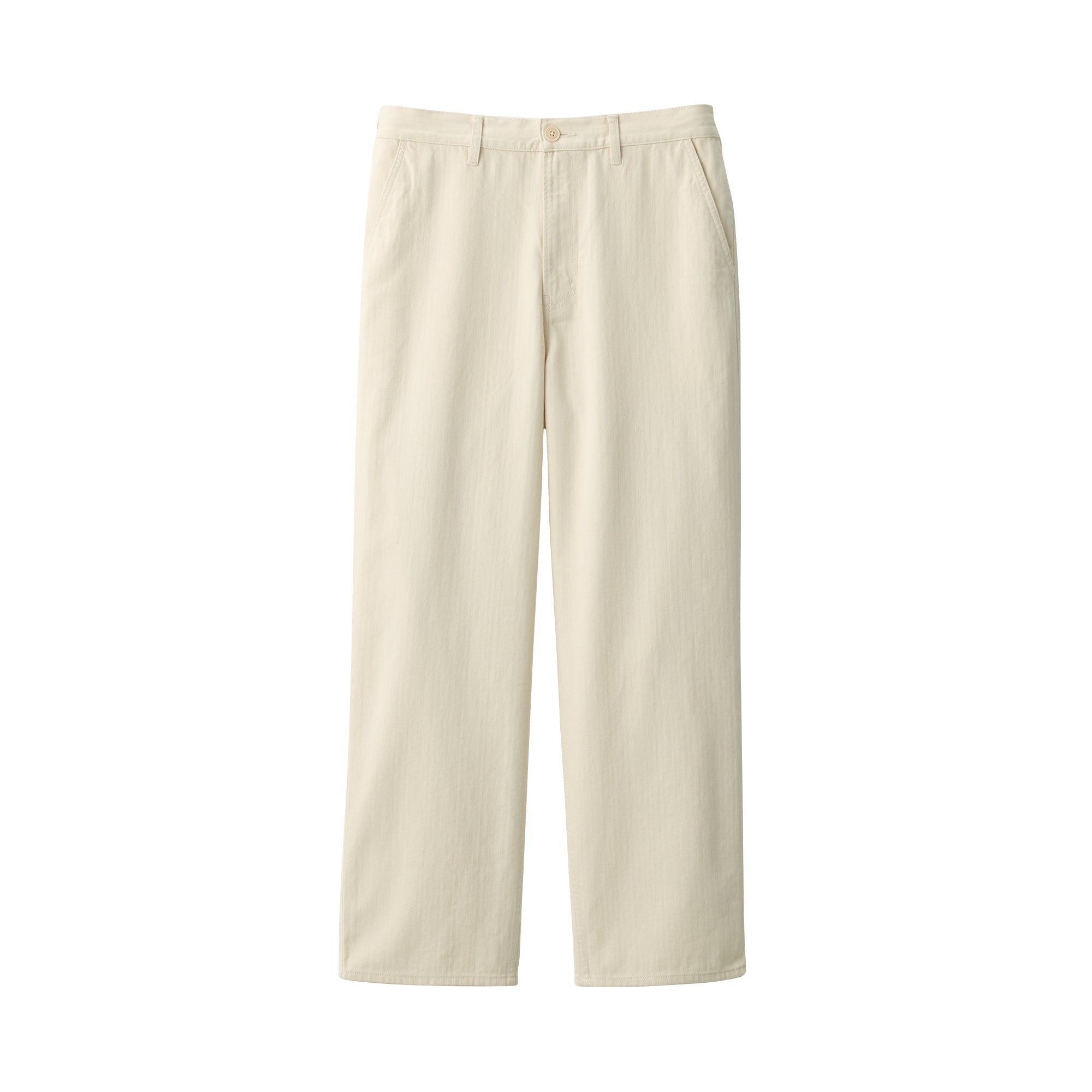 Men's Kapok Blend Herringbone Wide Pants