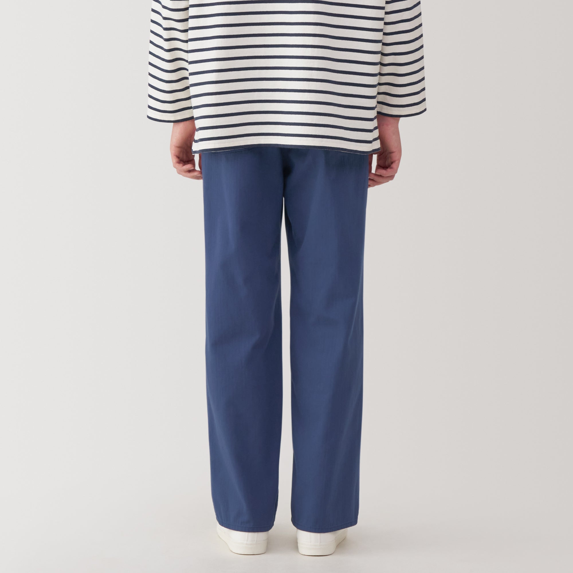Men's Kapok Blend Herringbone Wide Pants