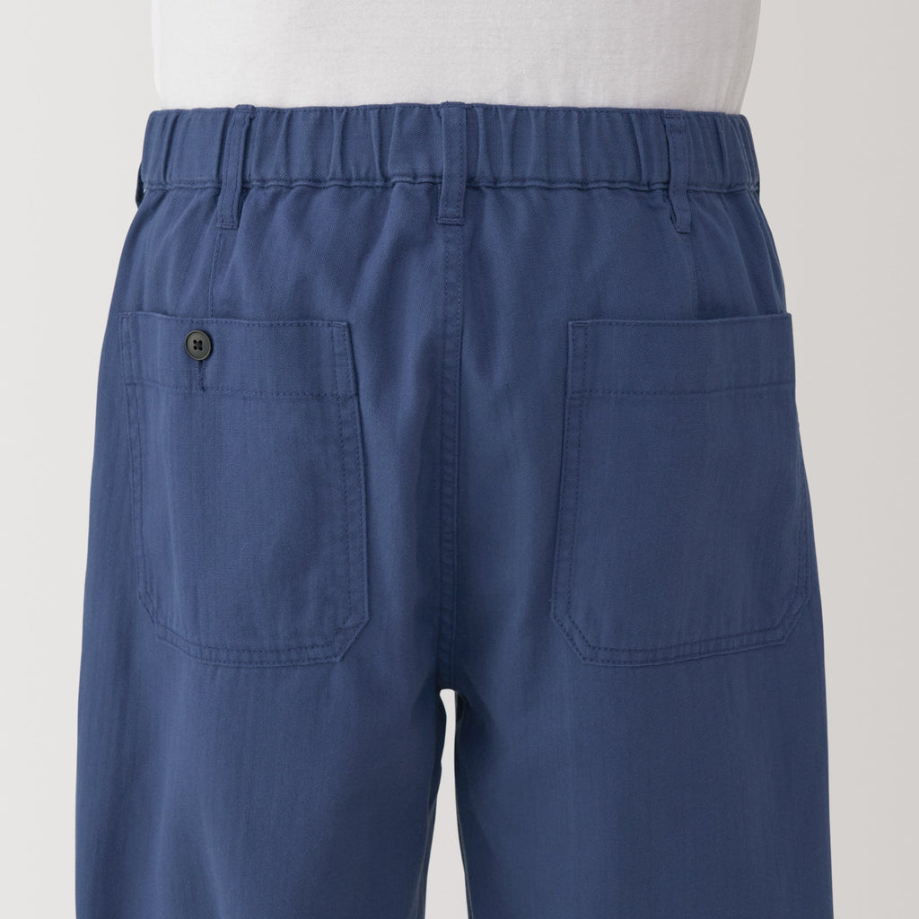 Men's Kapok Blend Herringbone Wide Pants