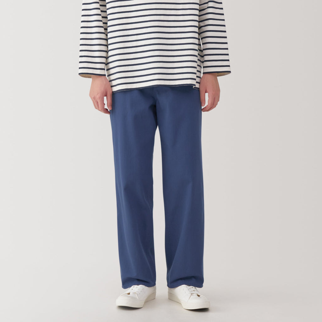 Men's Kapok Blend Herringbone Wide Pants