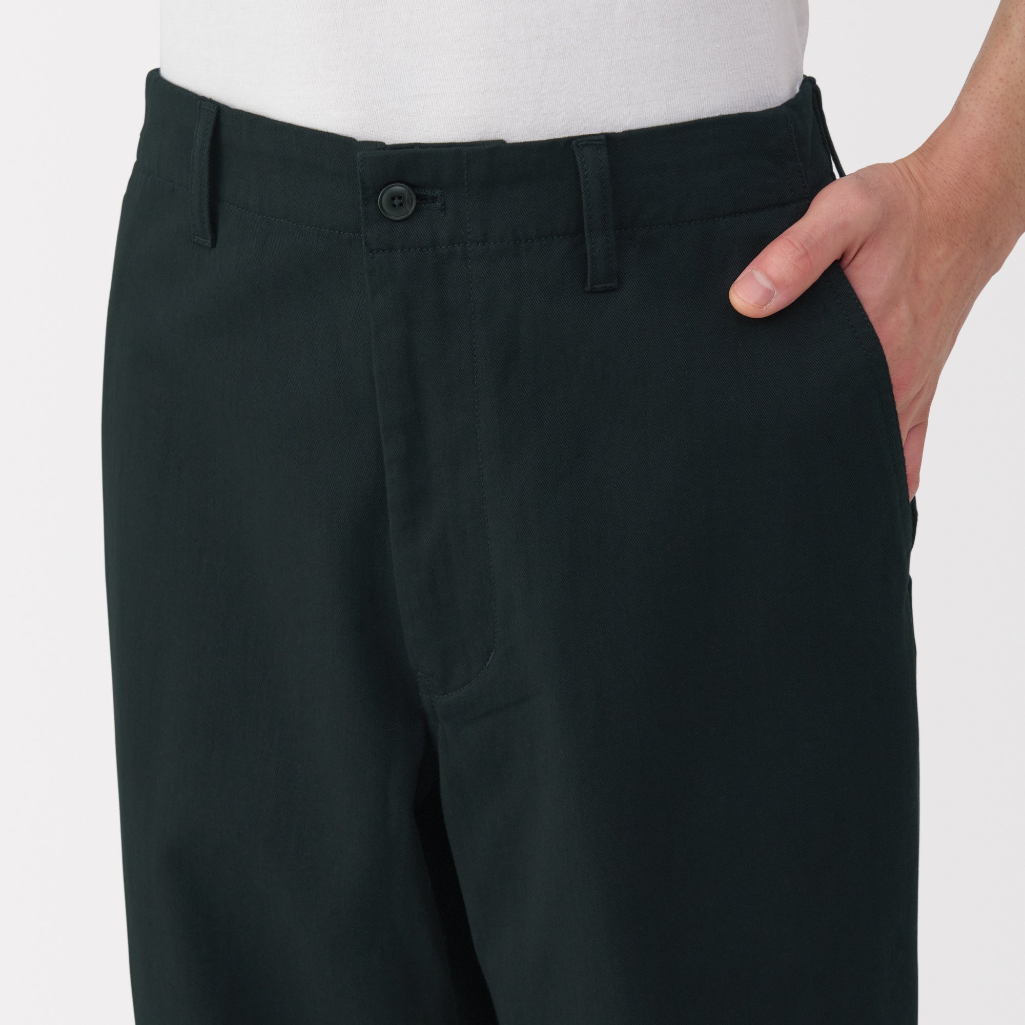 Men's Washed Chino Wide Pants