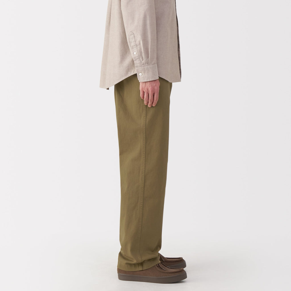 Men's Washed Chino Wide Pants