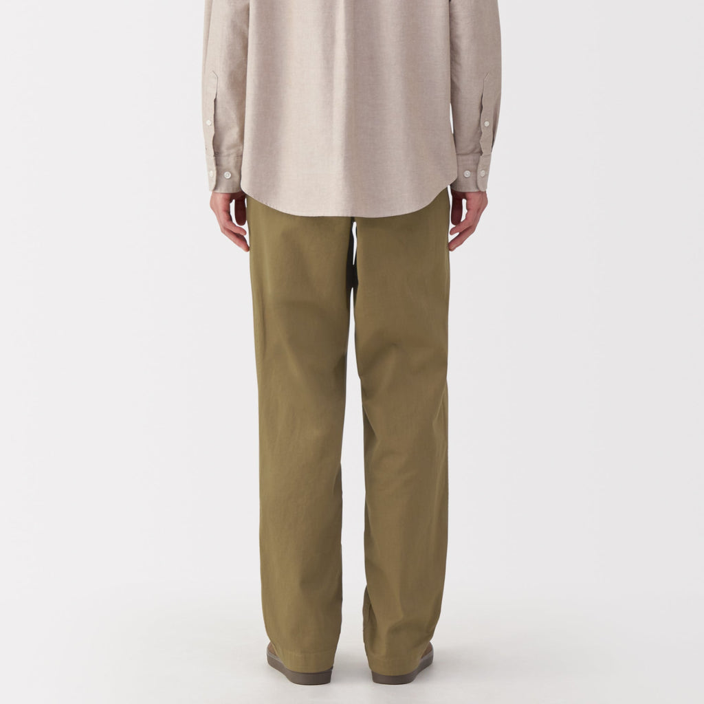 Men's Washed Chino Wide Pants