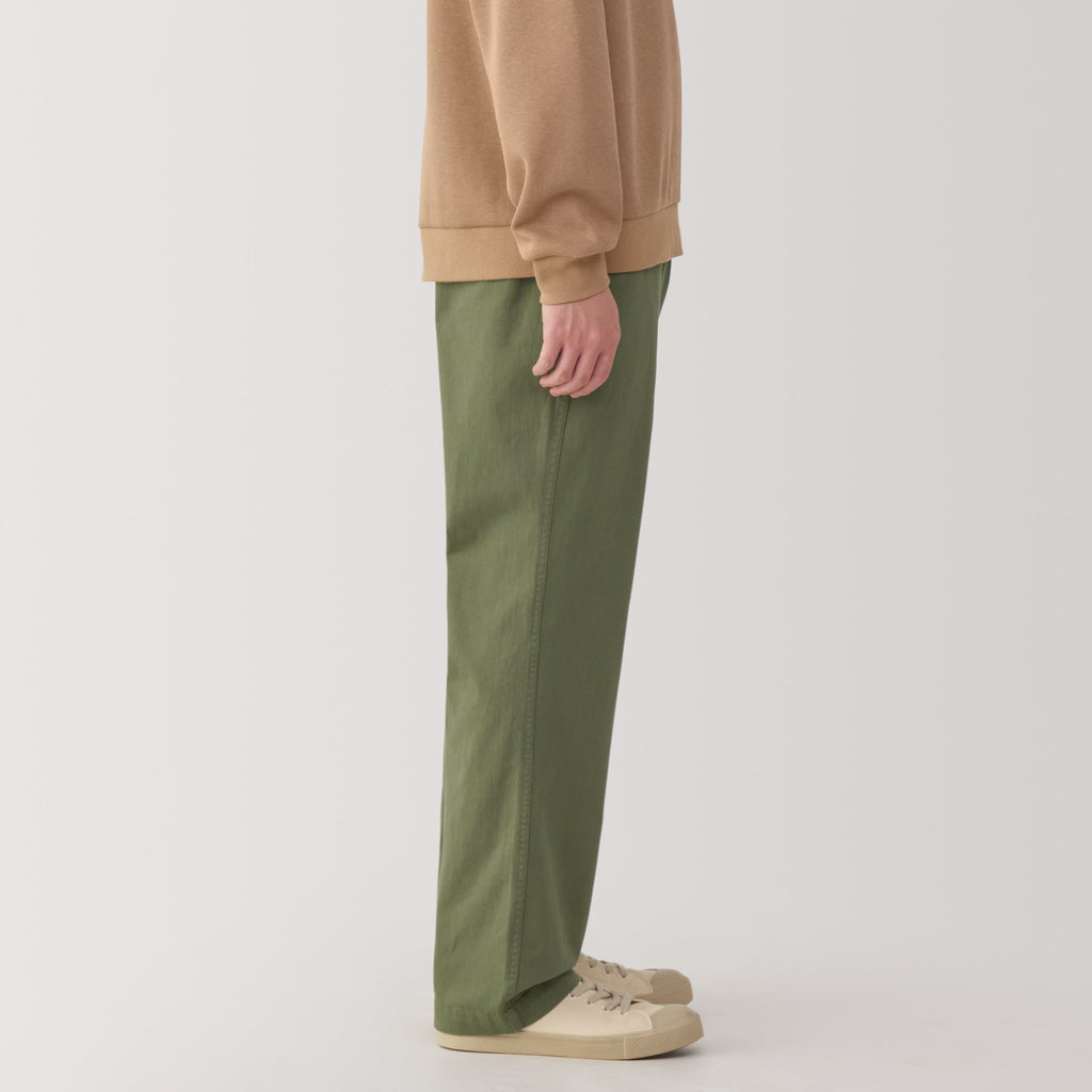 Men's Washed Chino Wide Pants
