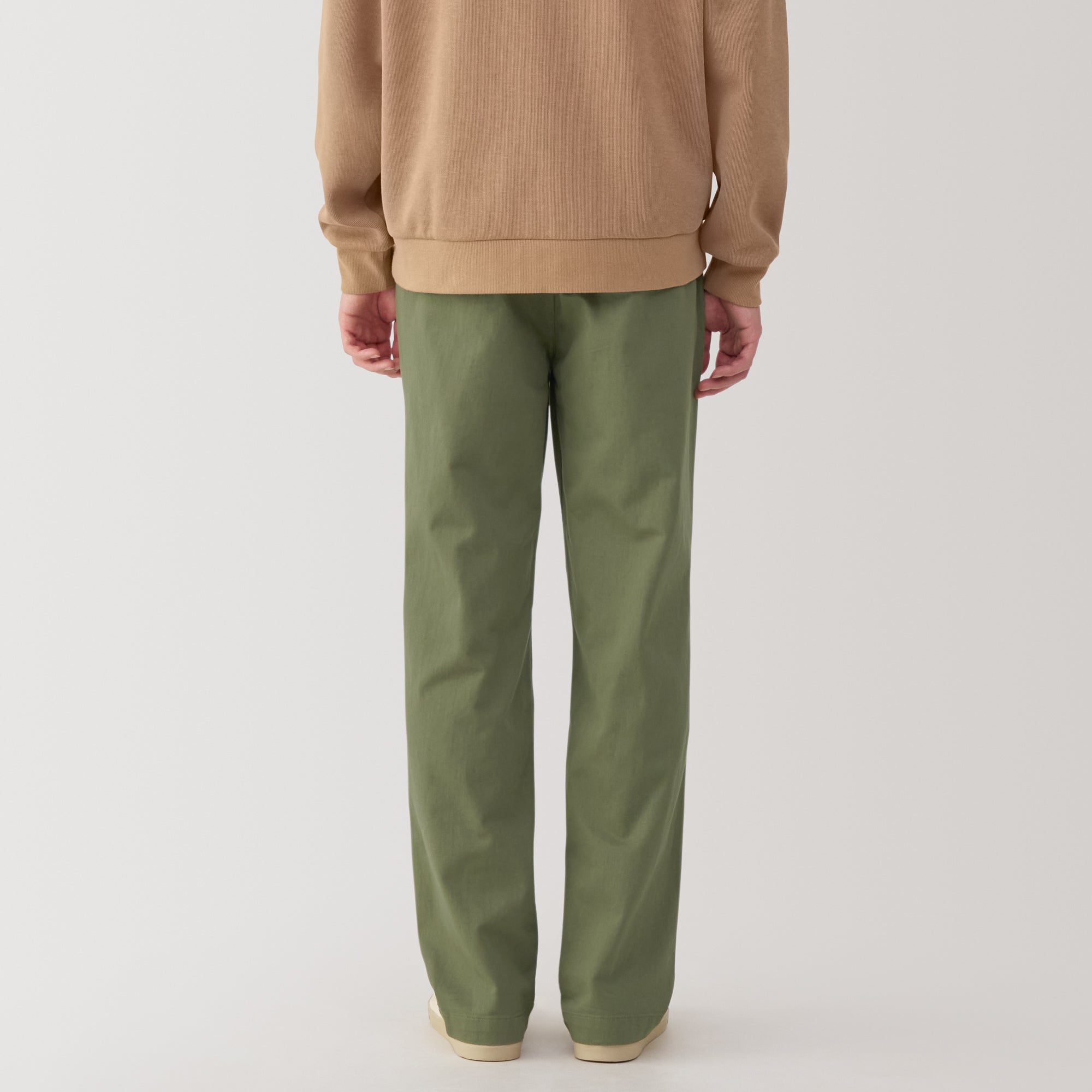 Men's Washed Chino Wide Pants