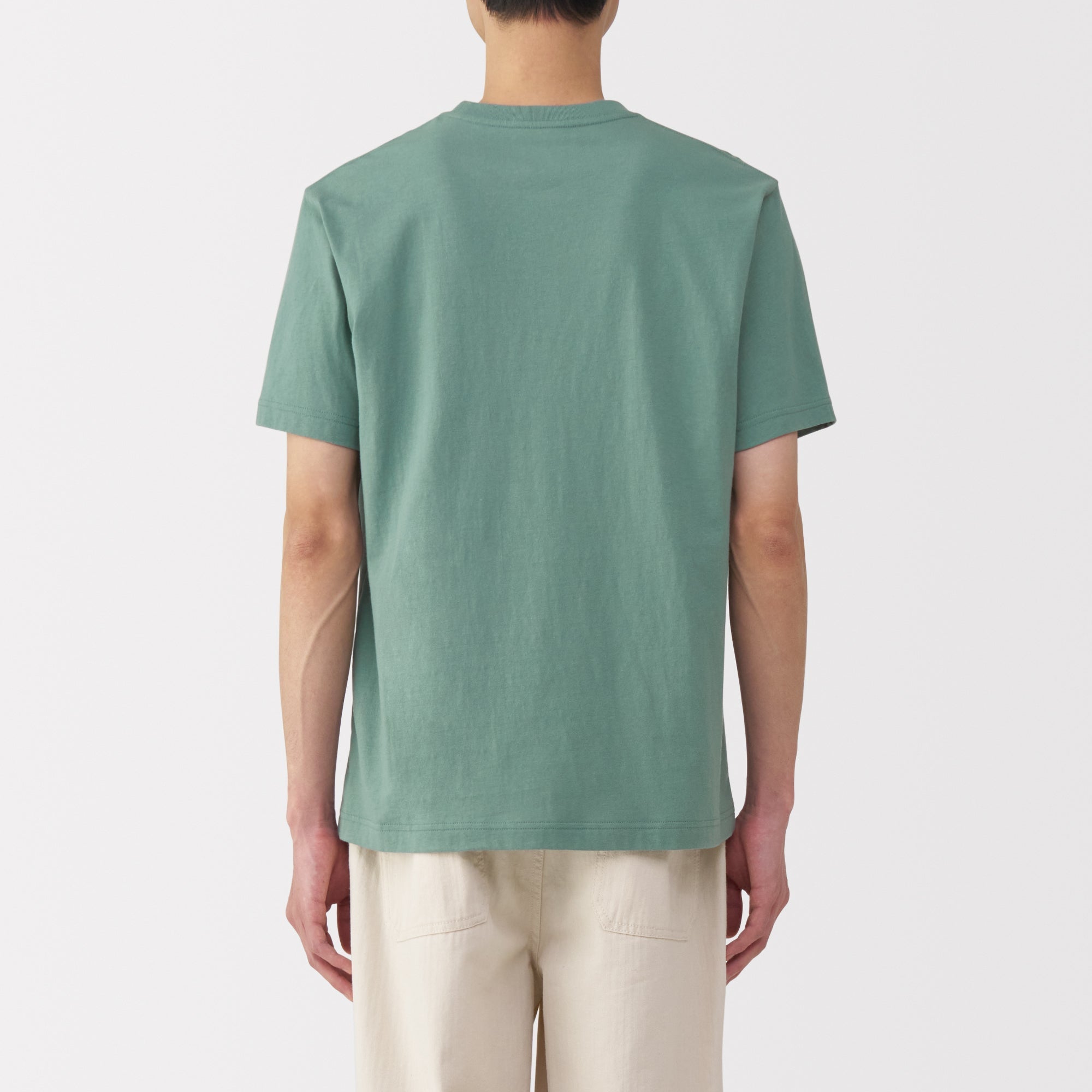 Men's Washed Jersey Crew Neck Short Sleeve T-Shirt