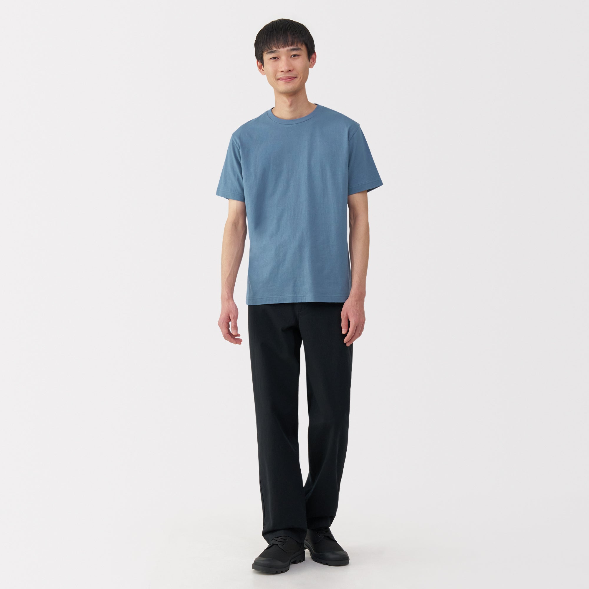 Men's Washed Jersey Crew Neck Short Sleeve T-Shirt