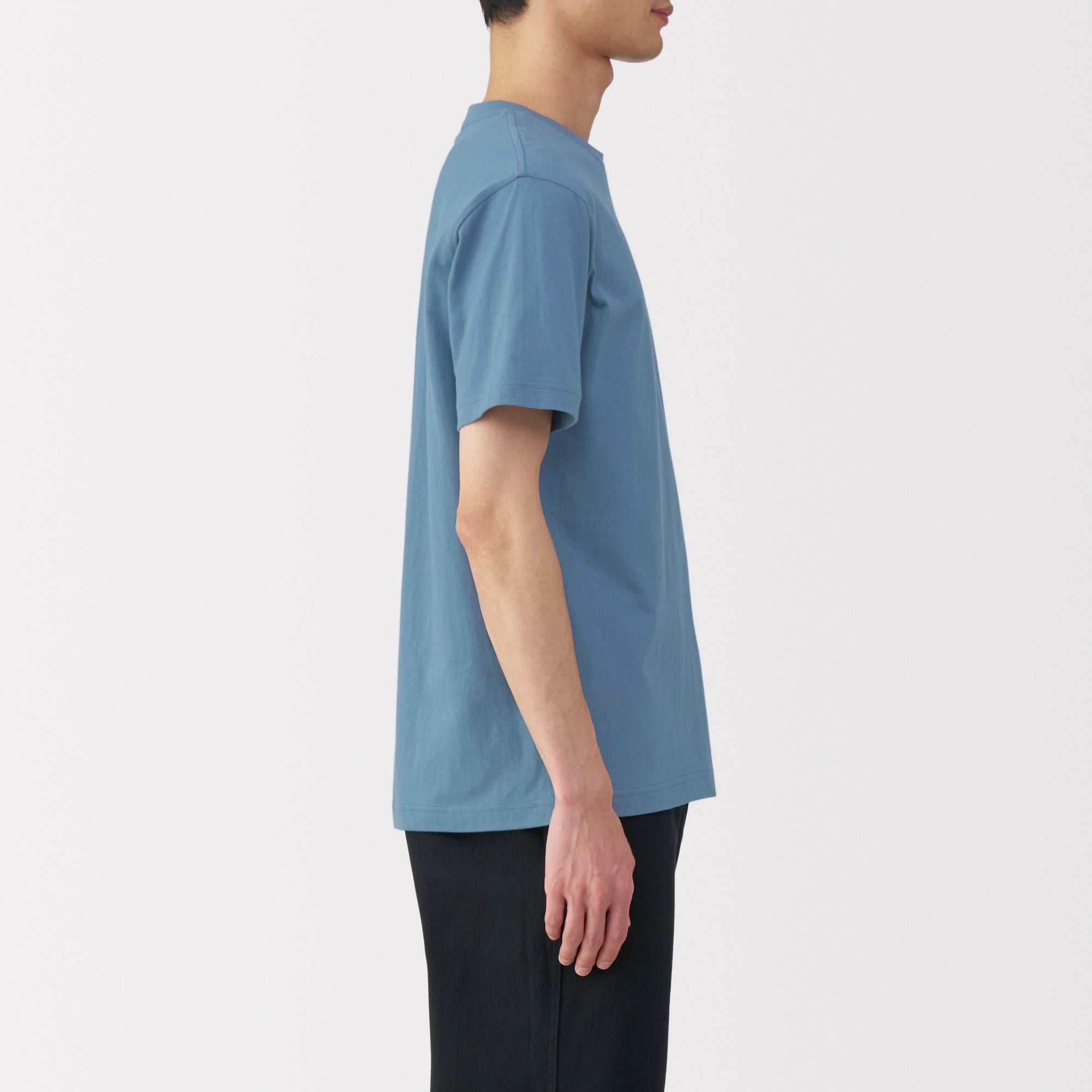 Men's Washed Jersey Crew Neck Short Sleeve T-Shirt