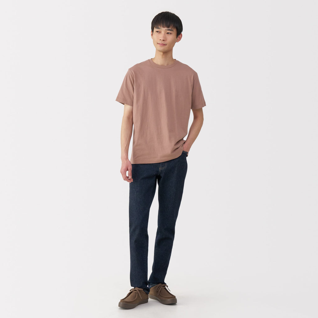 Men's Washed Jersey Crew Neck Short Sleeve T-Shirt
