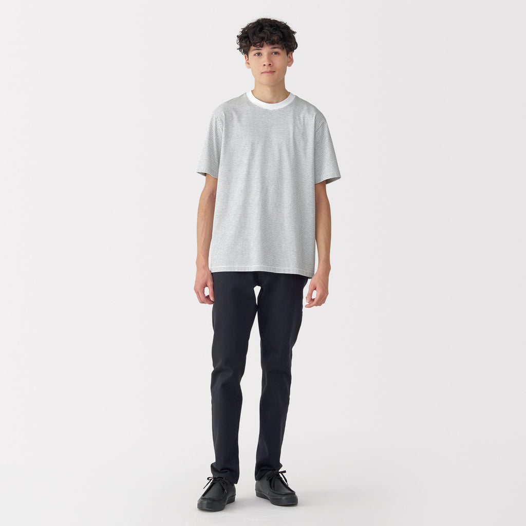Men's Jersey Crewneck Striped T-Shirt