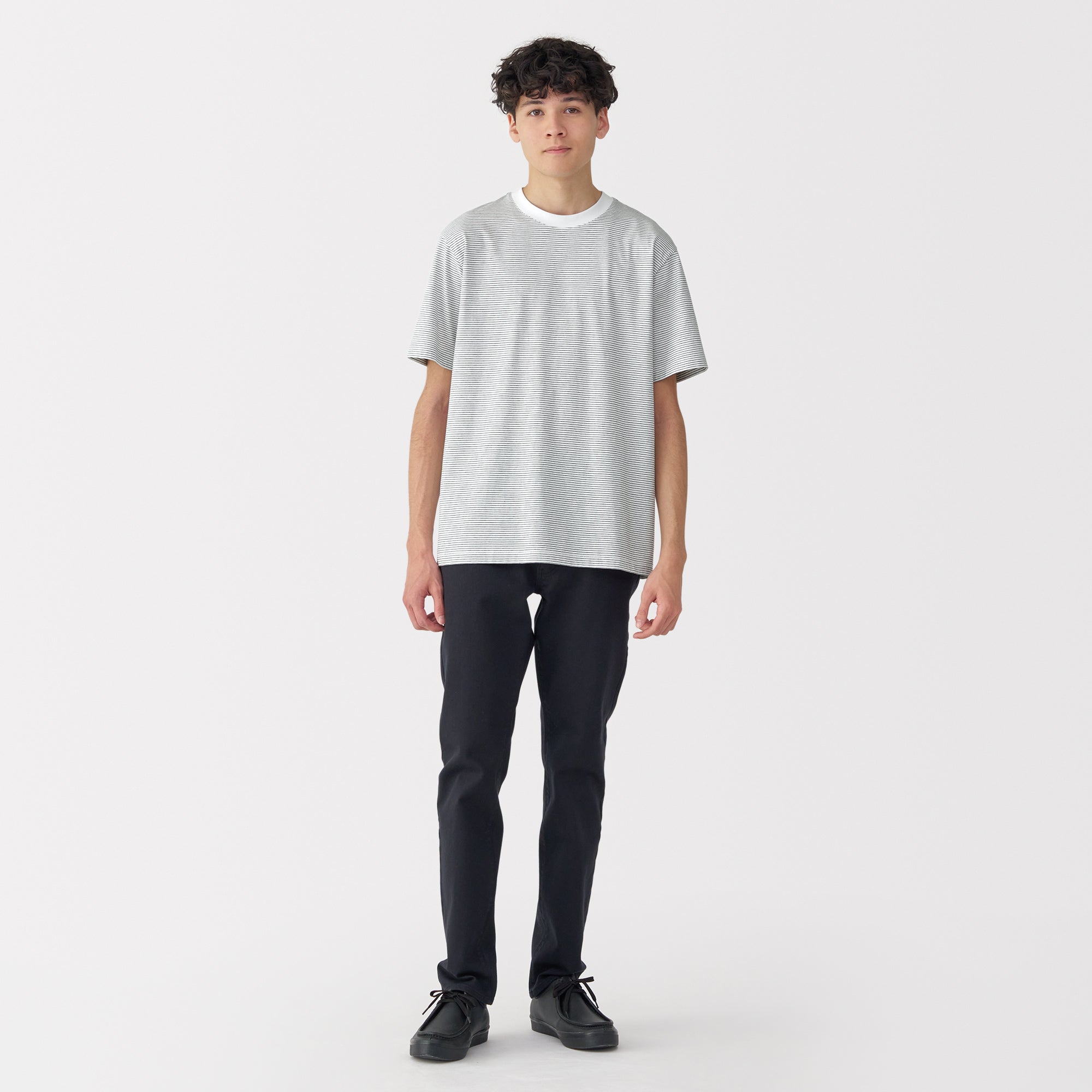 Men's Jersey Crewneck Striped T-Shirt